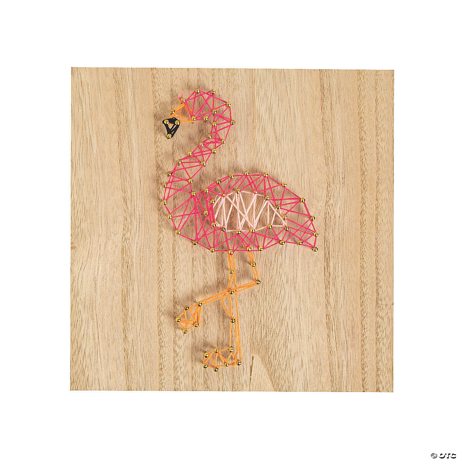 Image of flamingo string art