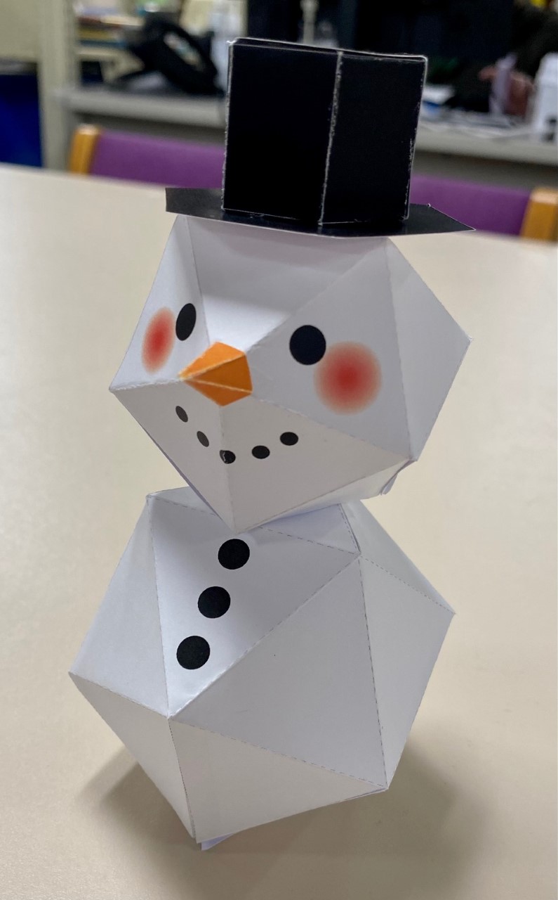 photo of sample geometric snowman