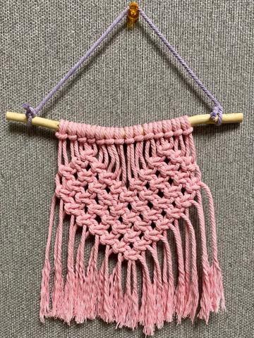 macrame heart