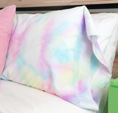 sharpie watercolor pillowcase