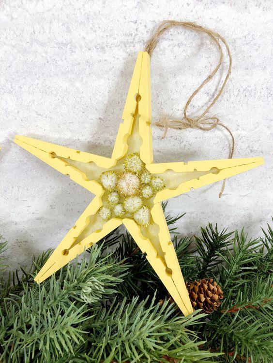 clothespin star